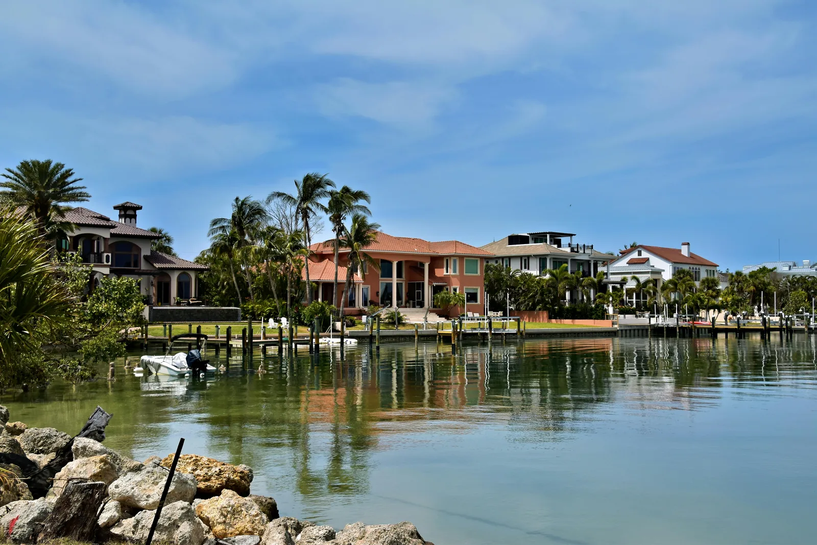 Florida waterfront residential neighborhood — overseas owner perspective